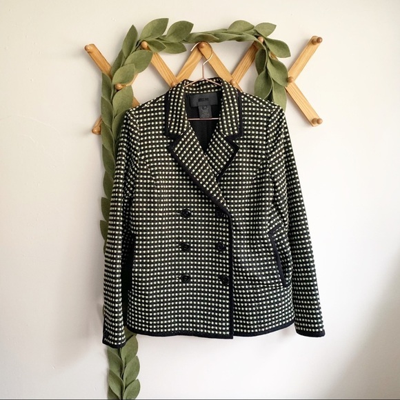 Miss Wu by Jason Wu Black and Green Blazer